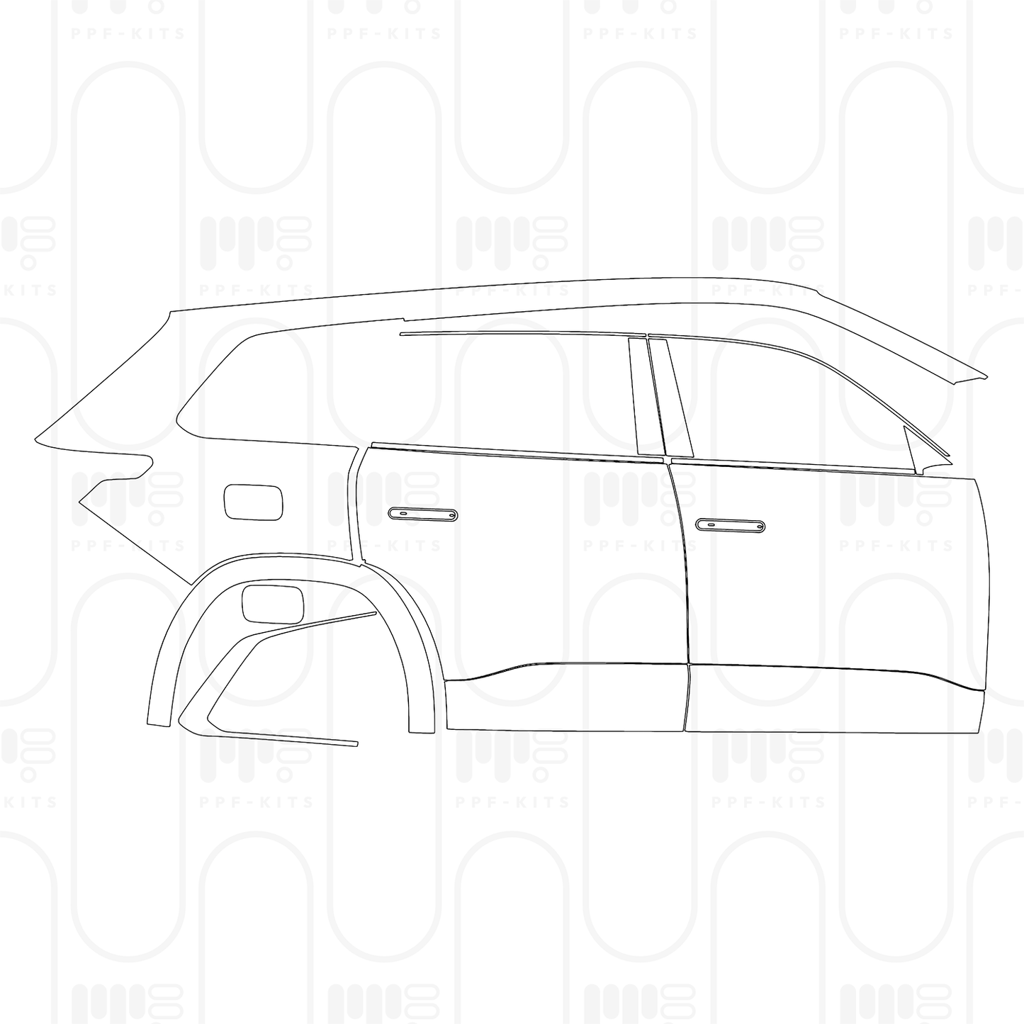 Voorgesneden PPF Volkswagen Teramont Pro Base 2026