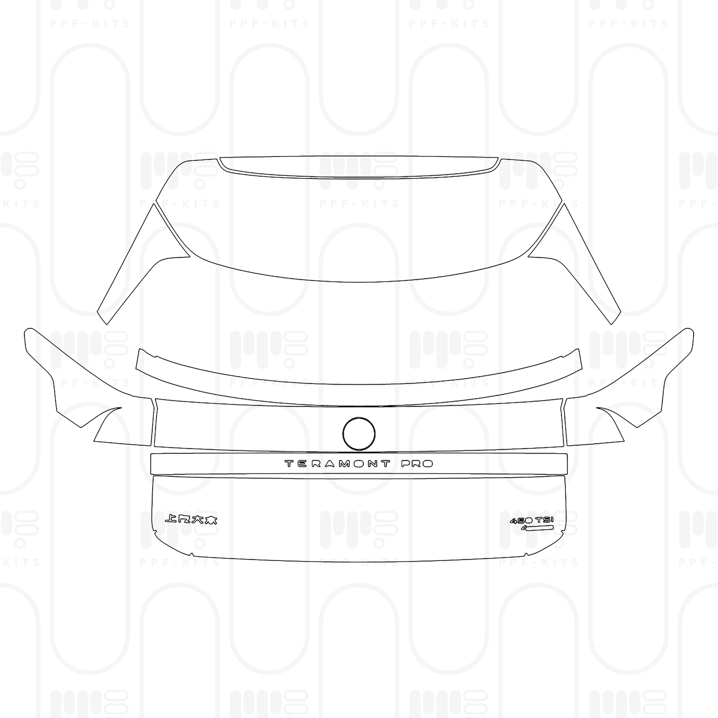 Voorgesneden PPF Volkswagen Teramont Pro Base 2026