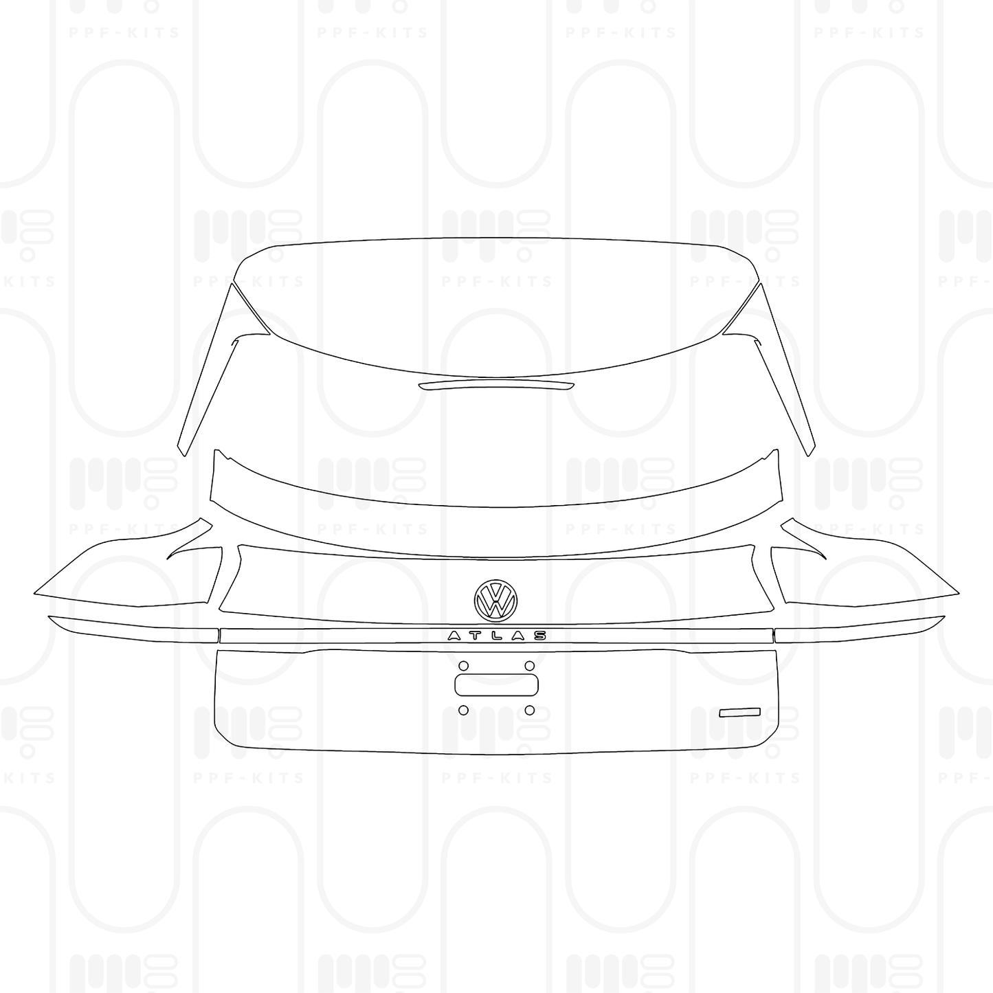 Voorgesneden PPF Volkswagen Atlas Cross Sport (US) SE with Technology 2026