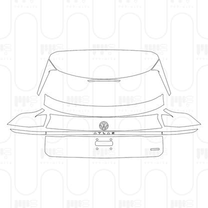 Voorgesneden PPF Volkswagen Atlas Cross Sport (US) SE with Technology 2026