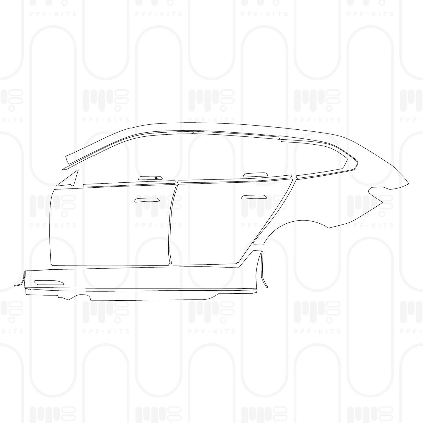 Voorgesneden PPF BMW 5 Series Touring M5 2026