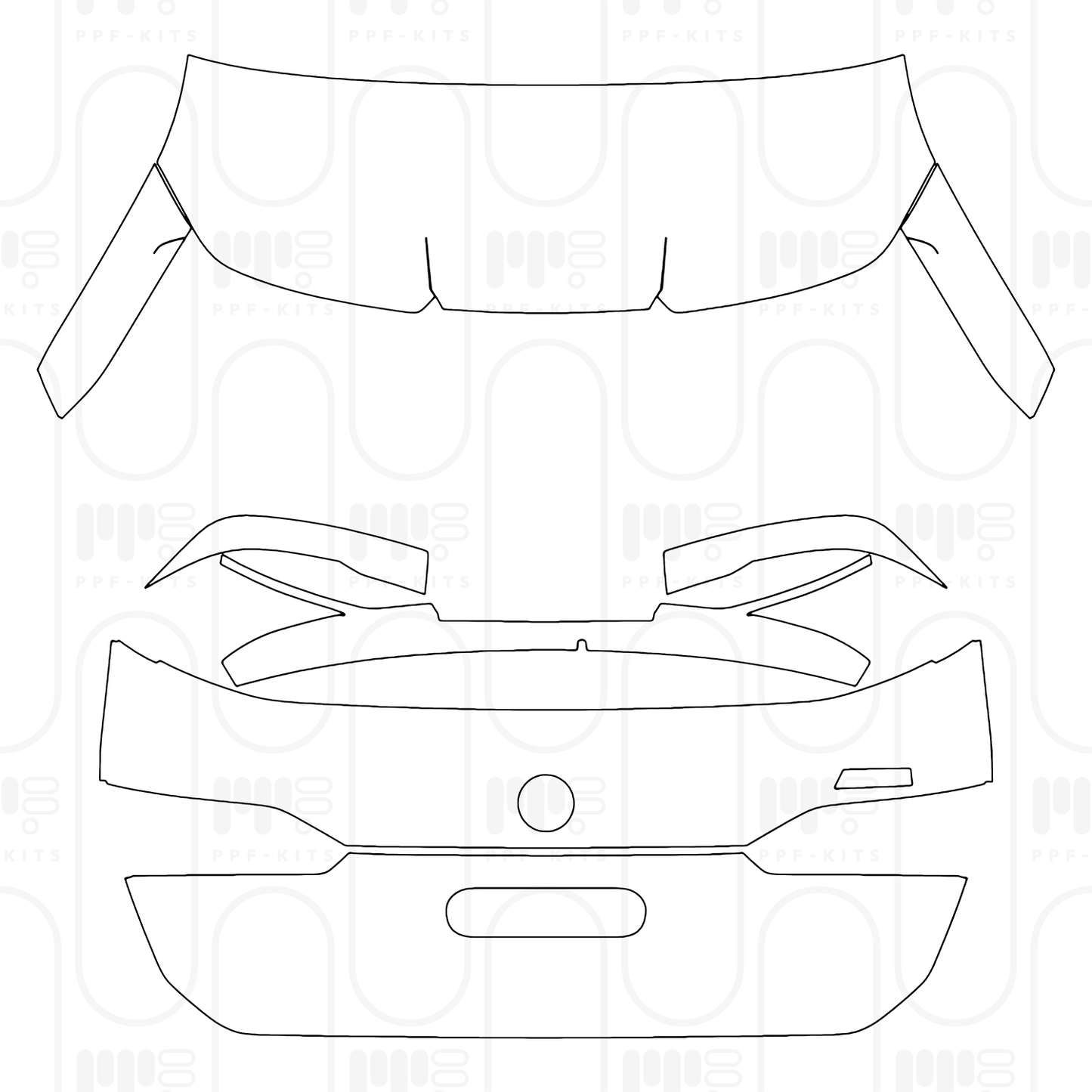 Voorgesneden PPF BMW 5 Series Touring M5 2026