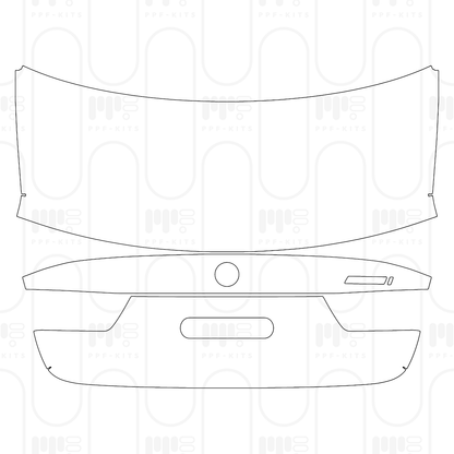 Voorgesneden PPF BMW 3 Series Sedan Base Extended Wheelbase 2026