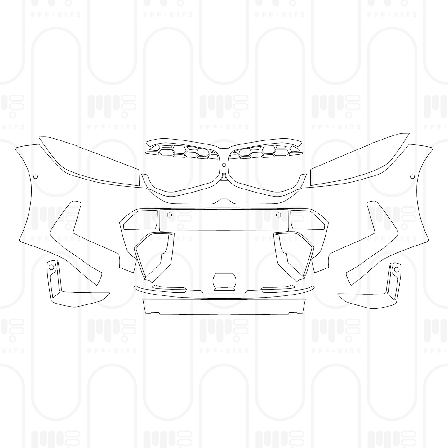 Voorgesneden PPF BMW 3 Series Sedan M340i 2026