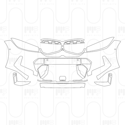 Voorgesneden PPF BMW 3 Series Sedan M340i 2026