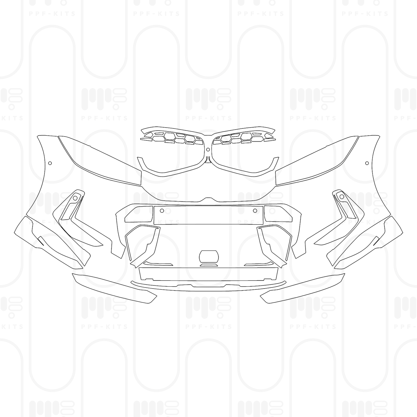 Voorgesneden PPF BMW 3 Series Sedan M340i 2026
