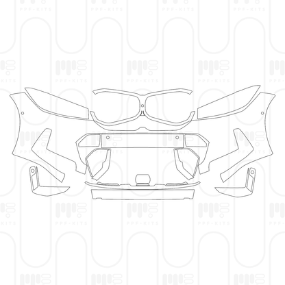 Voorgesneden PPF BMW 3 Series Touring Wagen M340i 2026