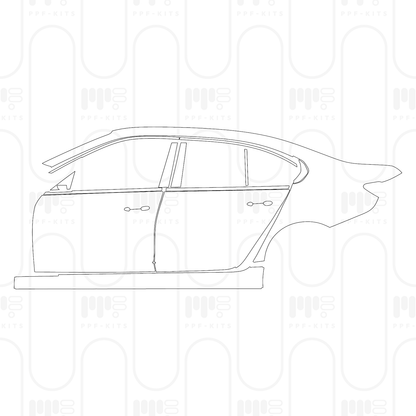Voorgesneden PPF BMW 3 Series Sedan Base Extended Wheelbase 2026