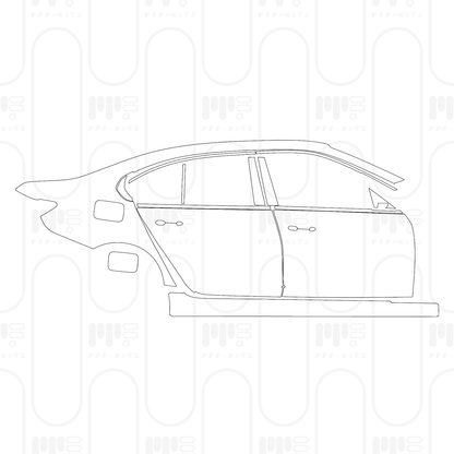 Voorgesneden PPF BMW 3 Series Sedan Base Extended Wheelbase 2026