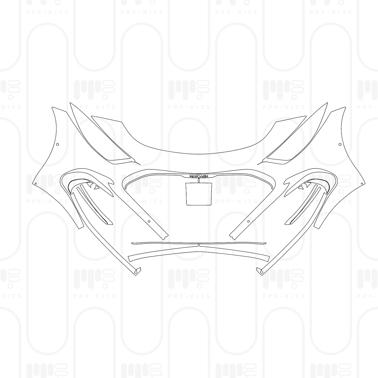 Voorgesneden PPF Mercedes-Benz Maybach SL 2026