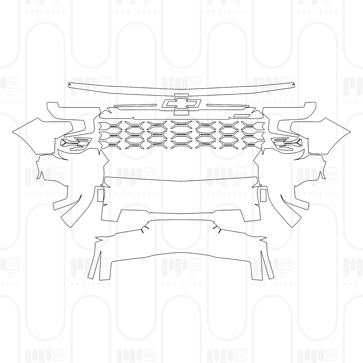 Voorgesneden PPF Chevrolet Silverado 1500 ZR2 2025
