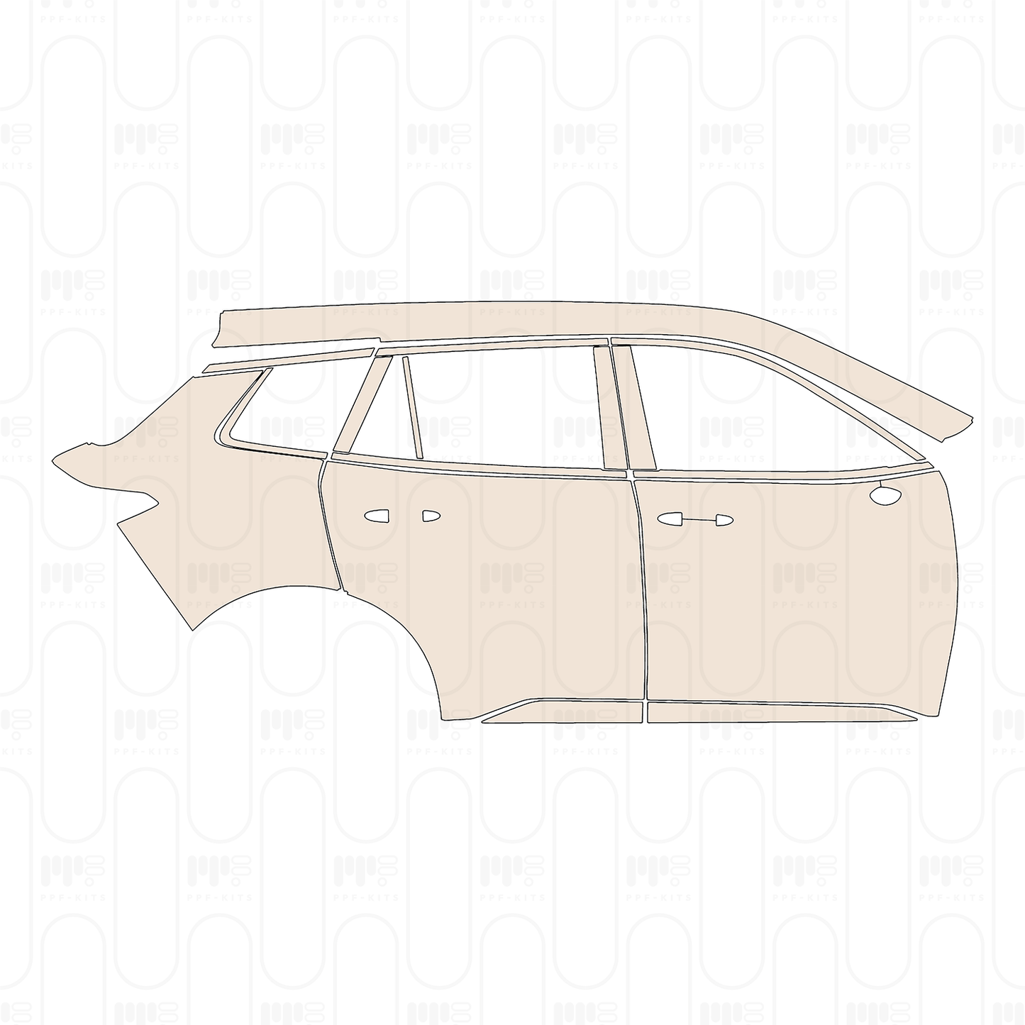 Voorgesneden PPF Ford Equator Sport 2025