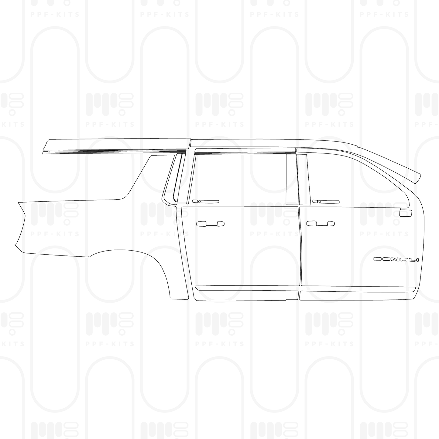 Voorgesneden PPF GMC Yukon XL Denali Ultimate 2025