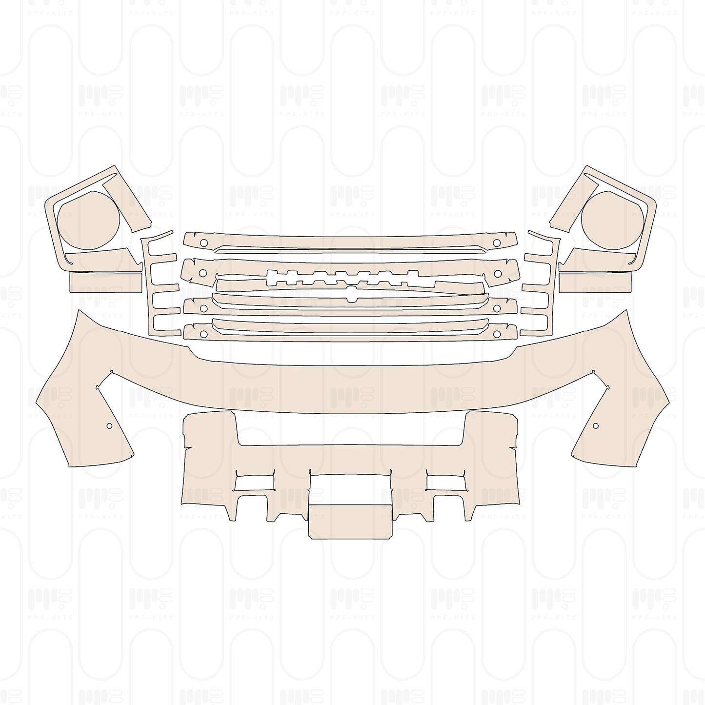 Voorgesneden PPF Haval H9 2025