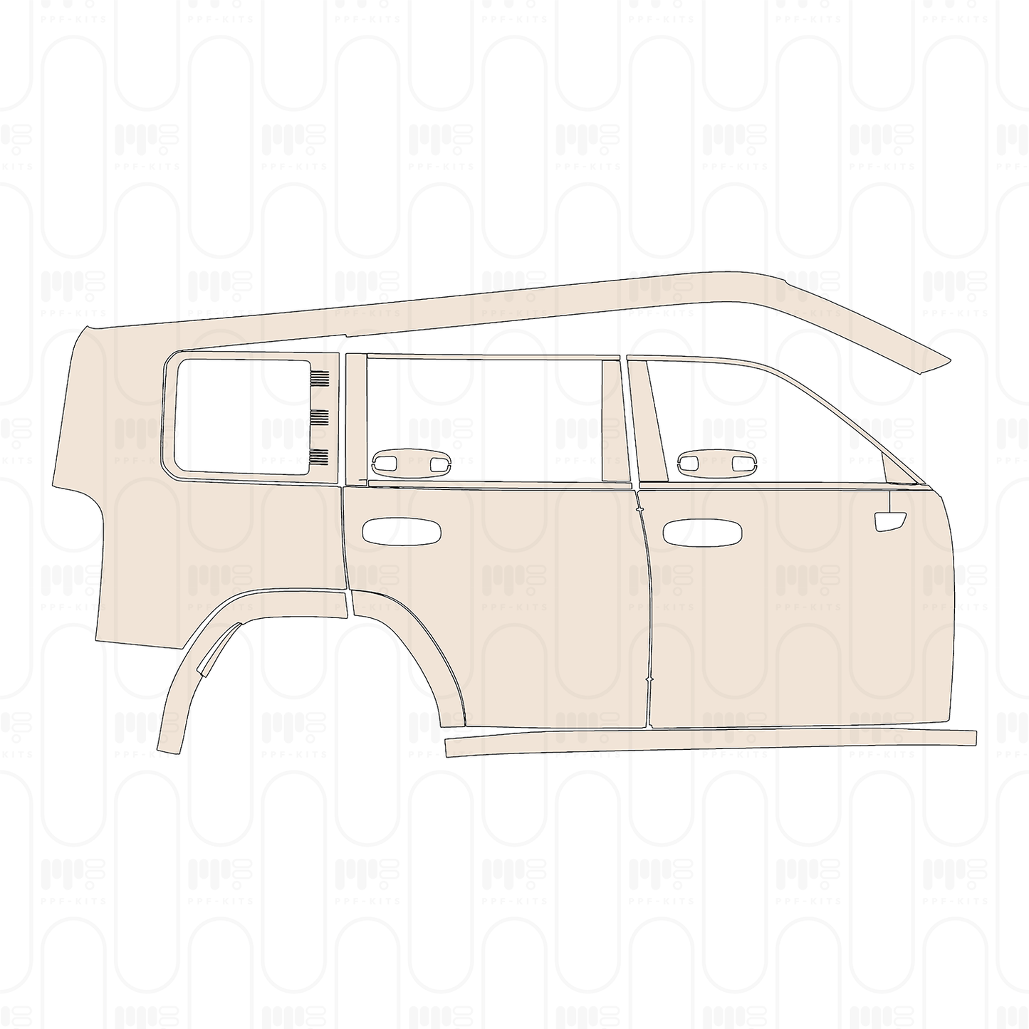 Voorgesneden PPF Haval H9 2025