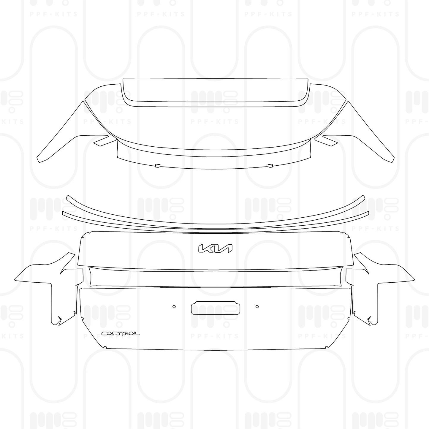 Voorgesneden PPF KIA Carnival (US) LX 2025
