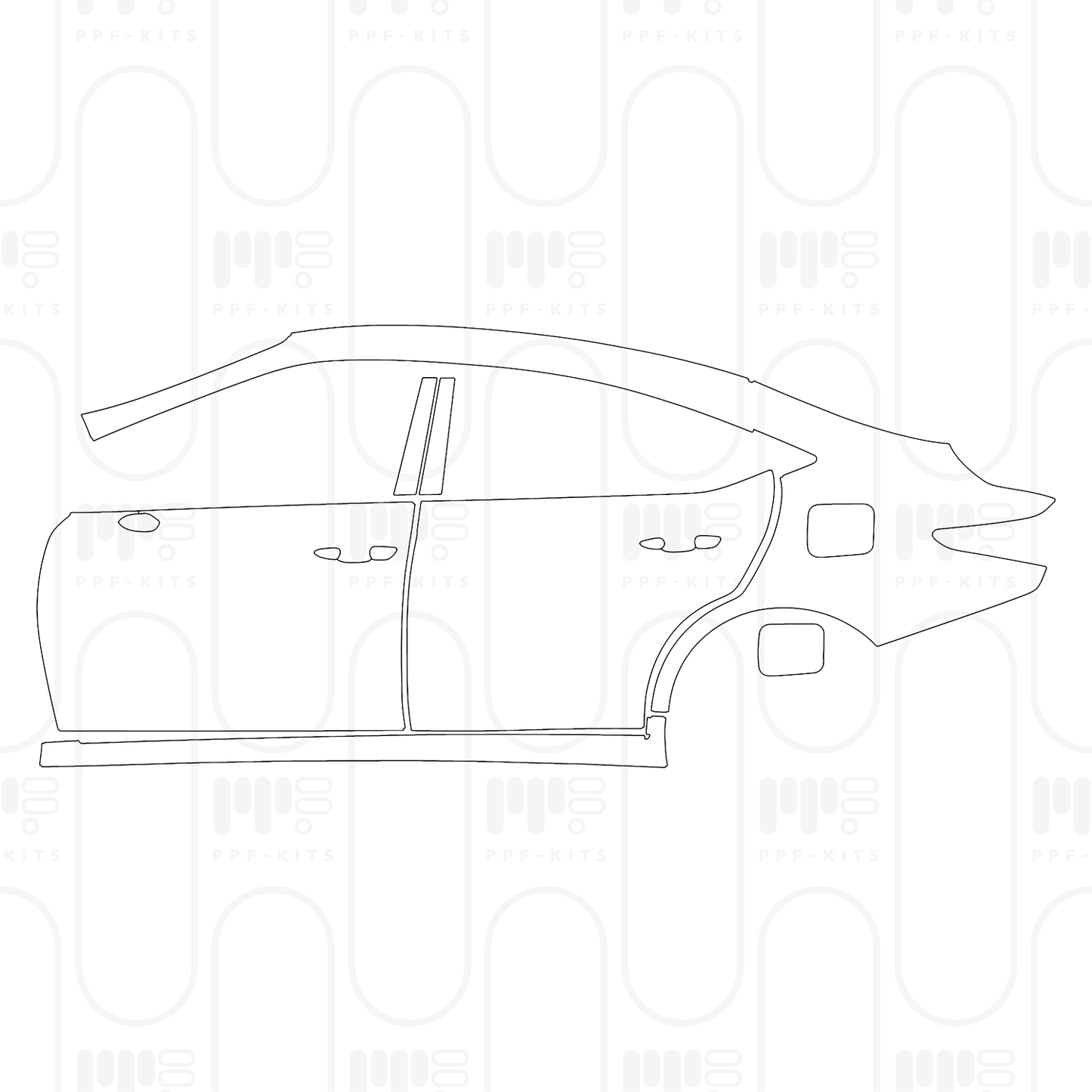 Voorgesneden PPF Lexus ES (US) F Sport 2025