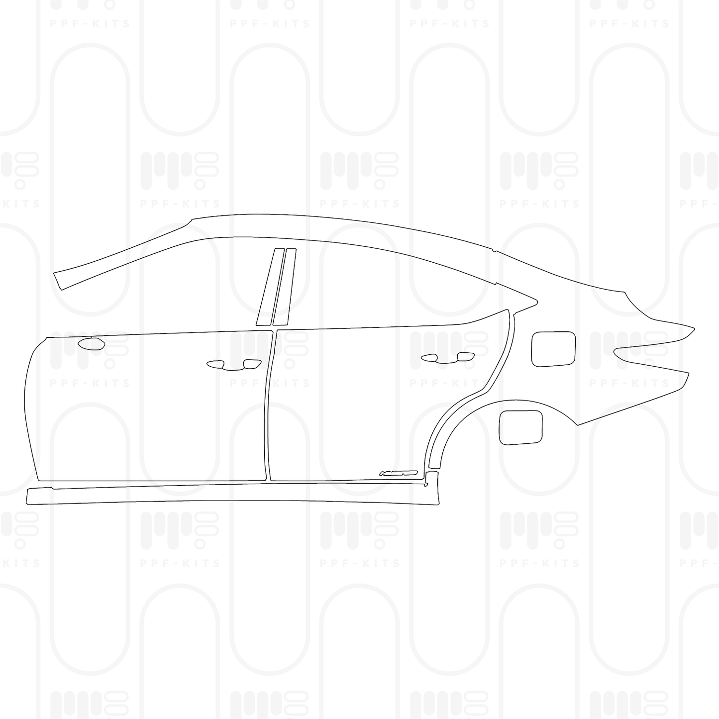 Voorgesneden PPF Lexus ES (US) F Sport 2025