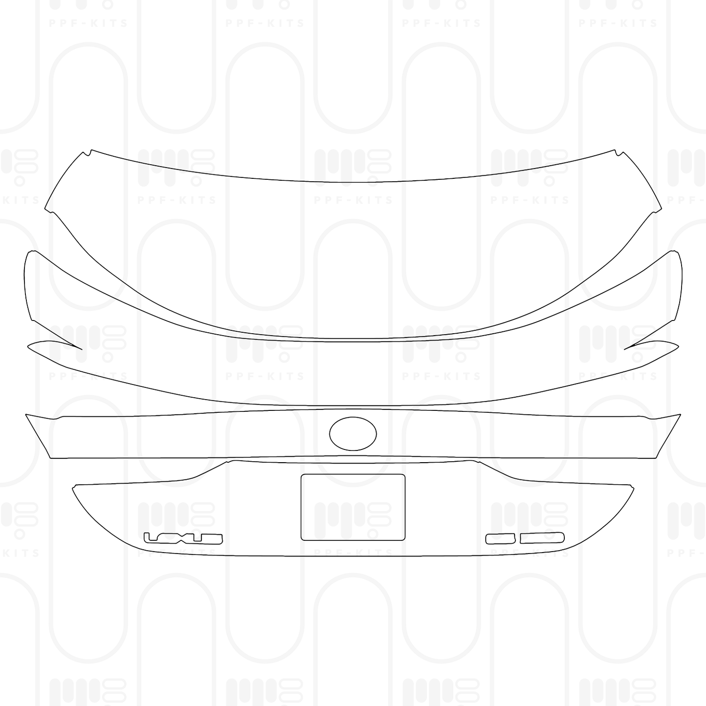 Voorgesneden PPF Lexus ES (US) F Sport 2025