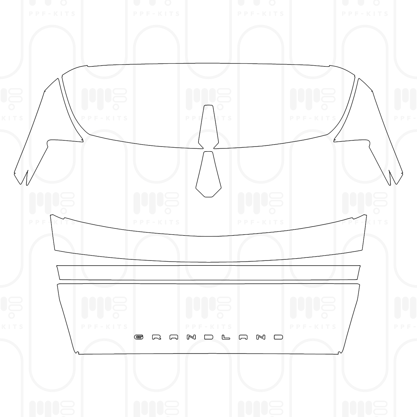 Voorgesneden PPF Opel Grandland PHEV GS 2025
