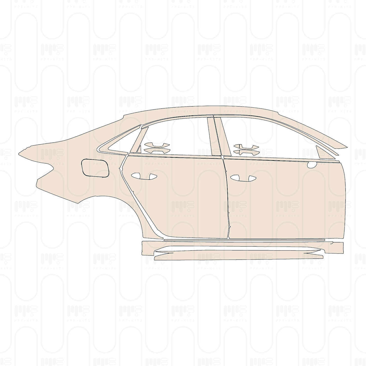 Voorgesneden PPF Audi A3 Sedan RS3 2024