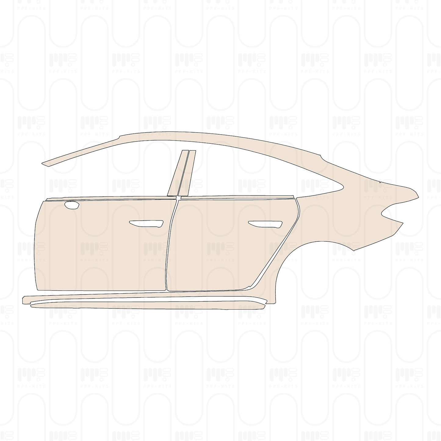 Voorgesneden PPF Audi A5 S5 Sedan 2025