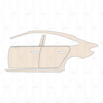 Voorgesneden PPF Audi A5 S5 Sedan 2025