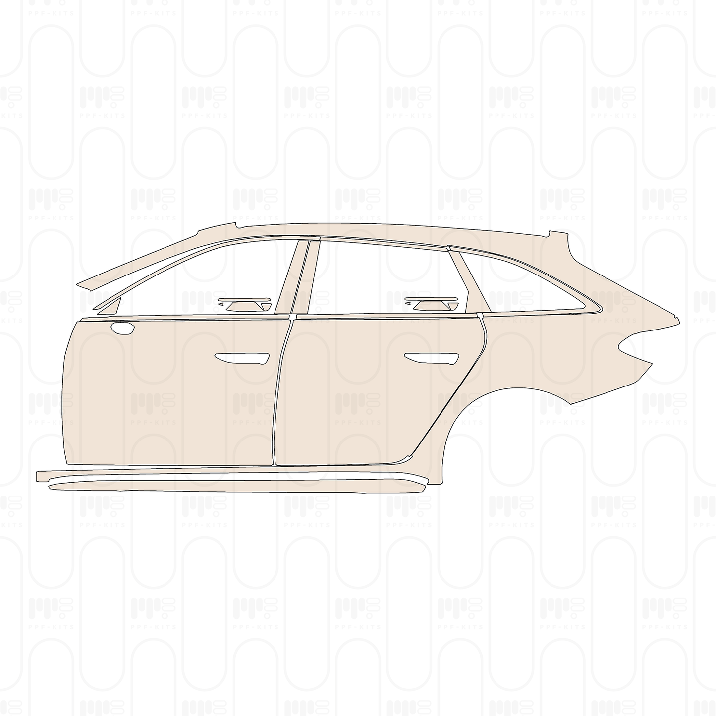 Voorgesneden PPF Audi A5 Avant S-Line 2025