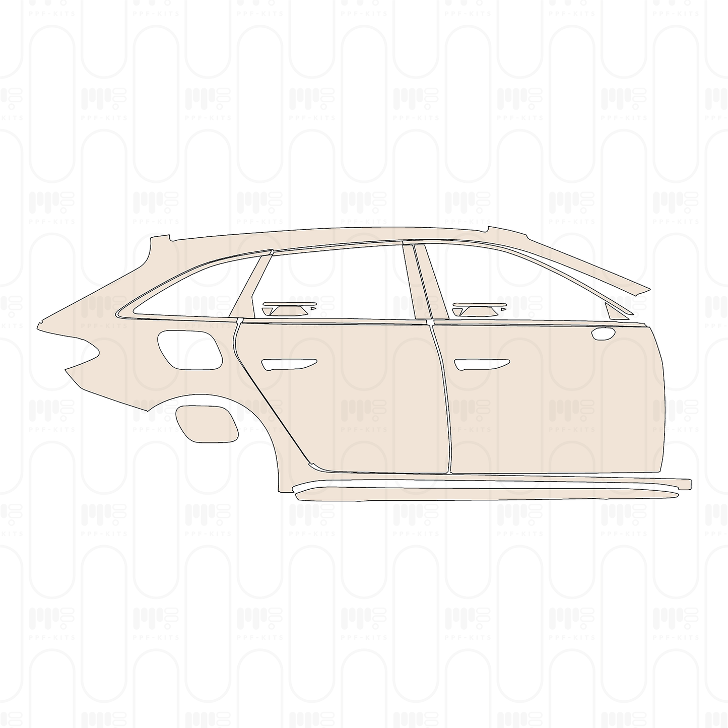 Voorgesneden PPF Audi A5 Avant S-Line 2025