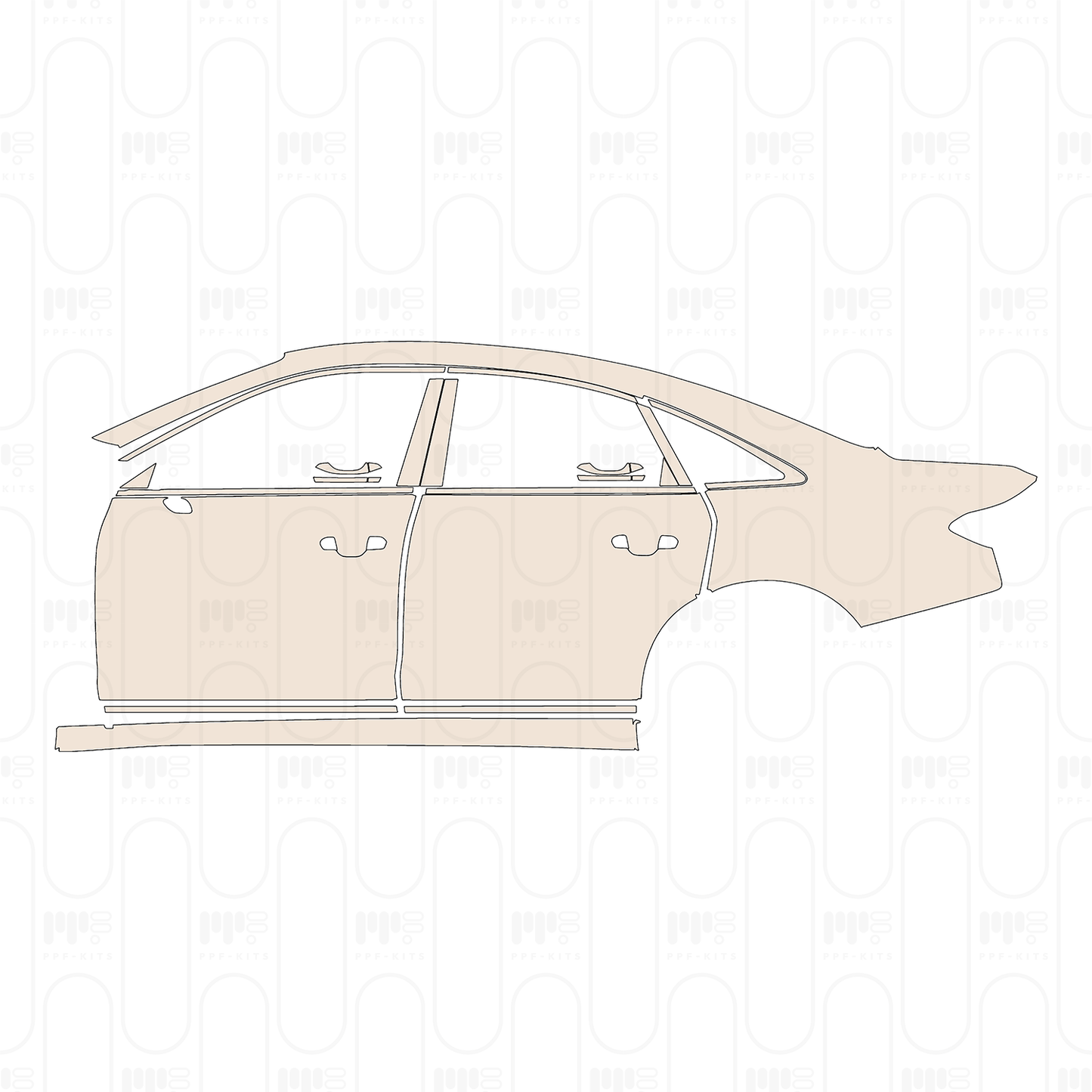 Voorgesneden PPF Audi A8 S8 (for Europe) 2025