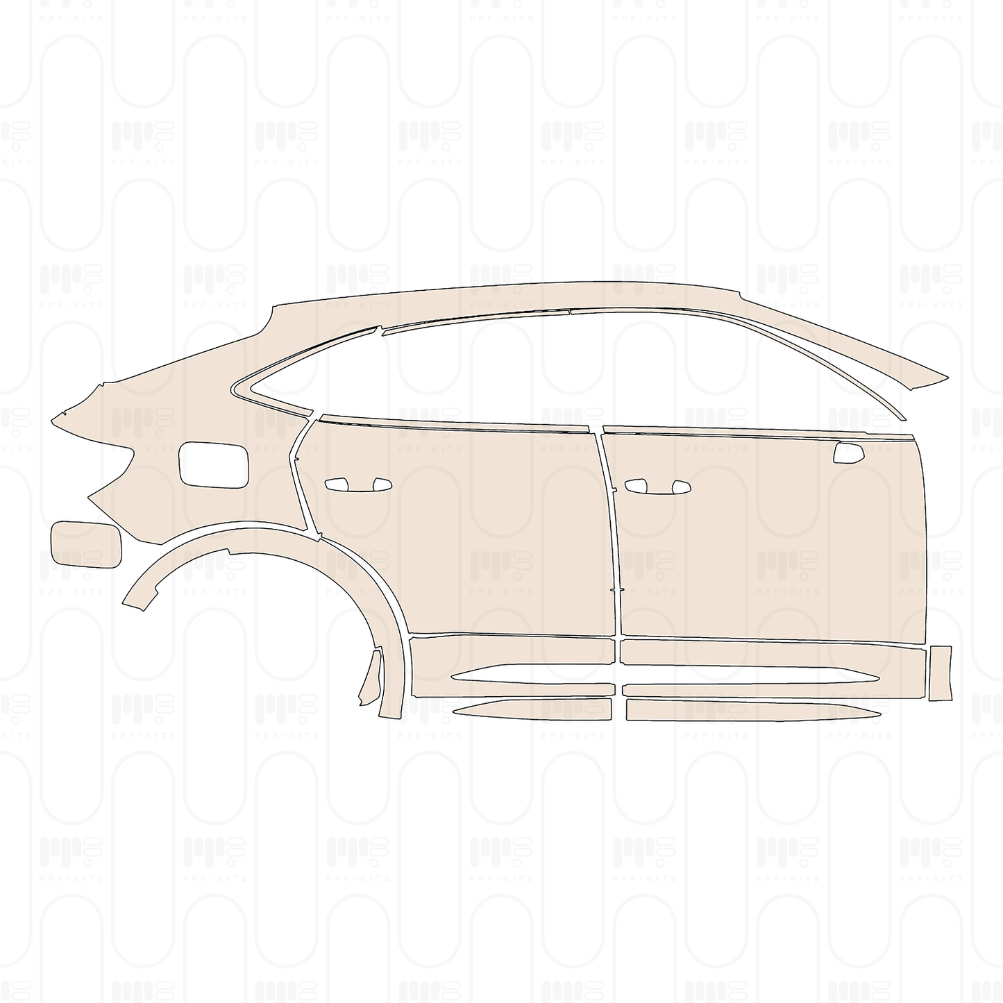Voorgesneden PPF Audi Q3 Sportback RSQ3 2025