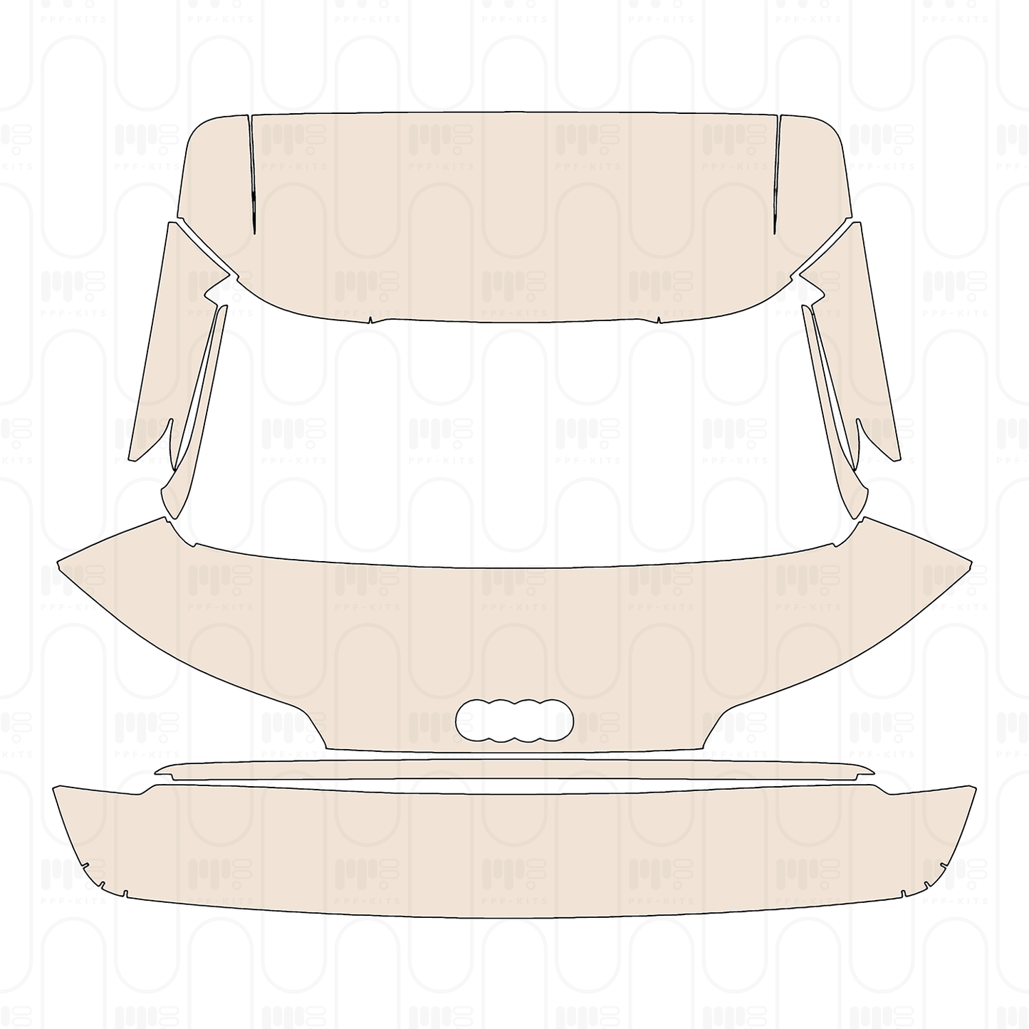 Voorgesneden PPF Audi Q5 Q5L Sportback (Extended Wheelbase) 2025