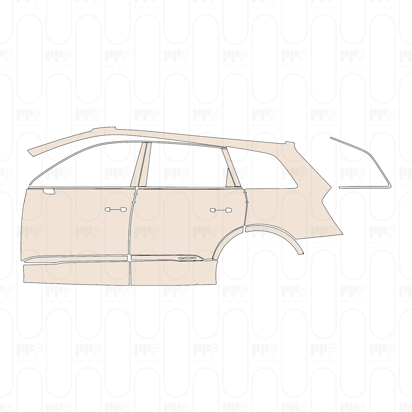 Voorgesneden PPF Audi Q7 S-line 2024