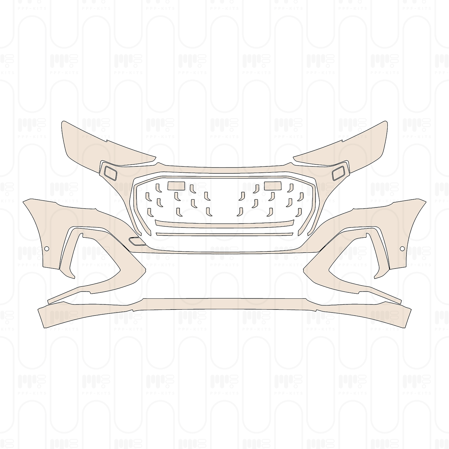 Voorgesneden PPF Audi Q8 S-line 2024