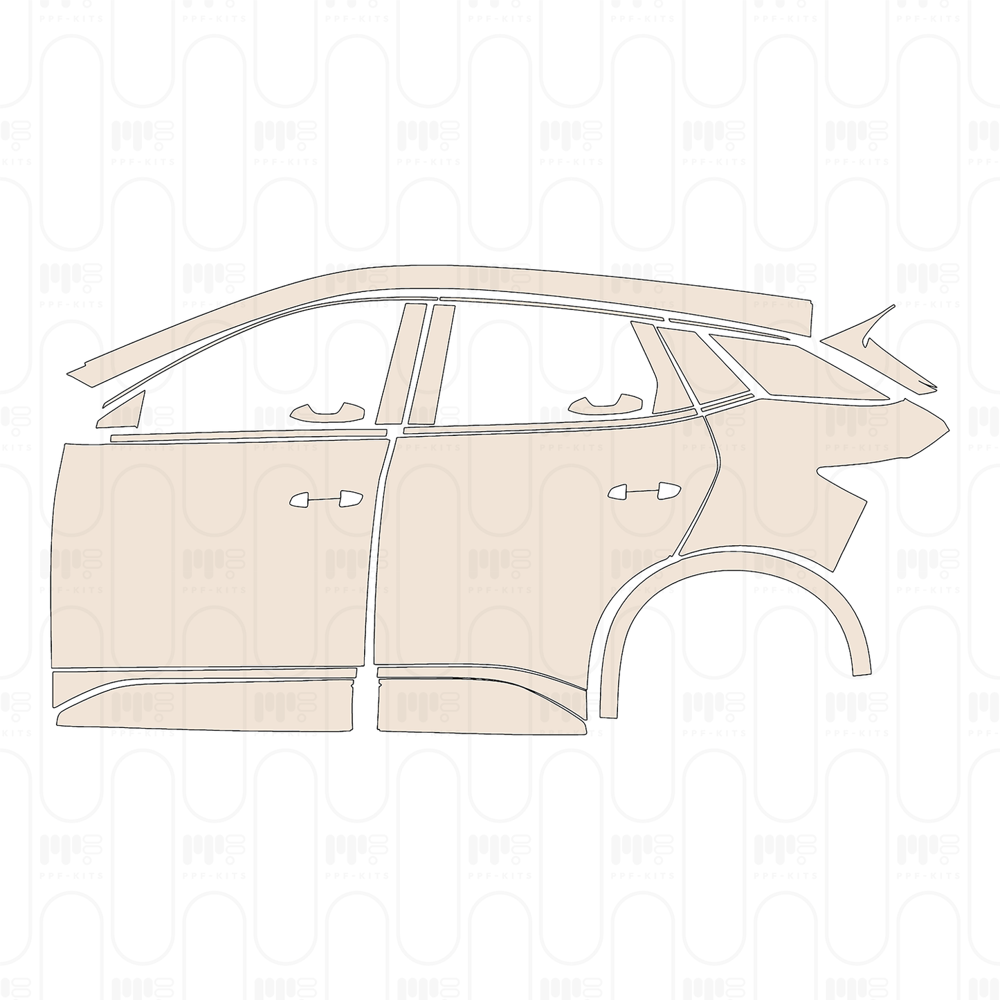 Voorgesneden PPF BYD Atto 3 (EU RHD) 2024