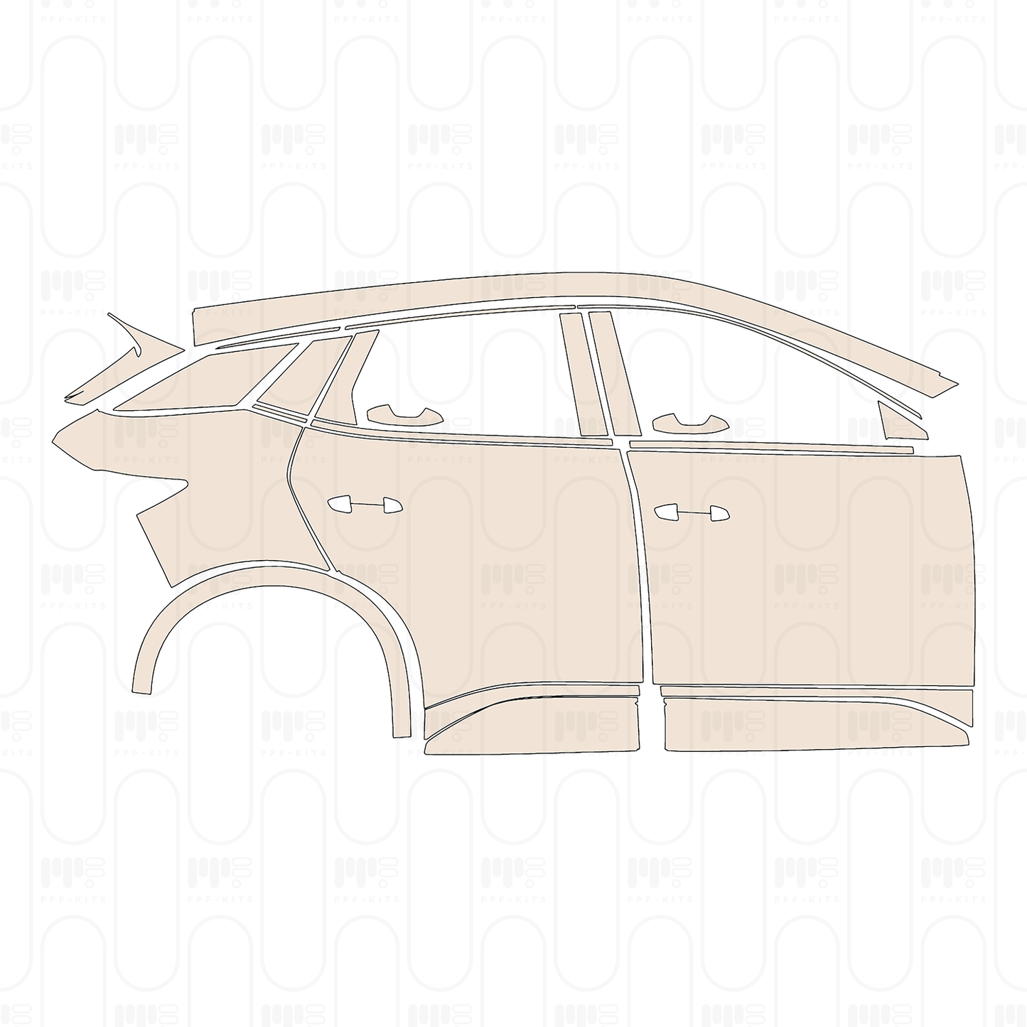 Voorgesneden PPF BYD Atto 3 (EU RHD) 2024