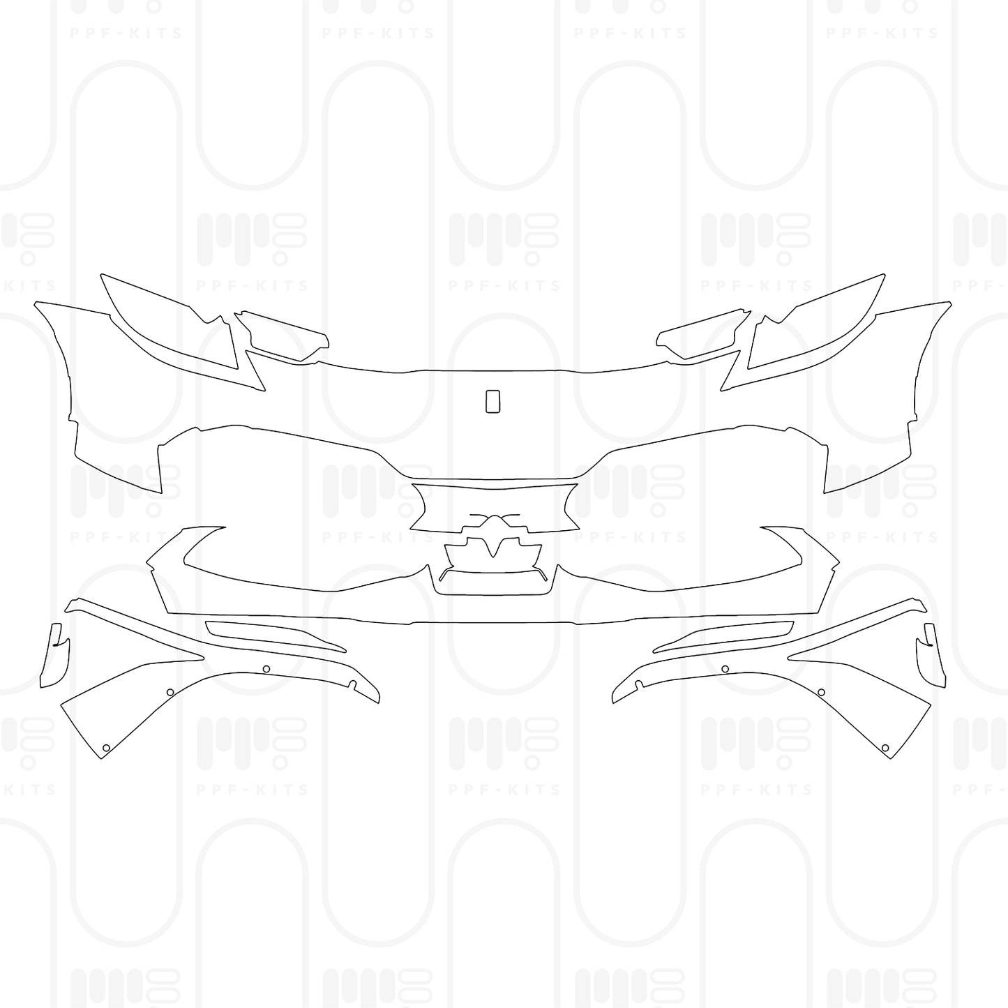 Voorgesneden PPF Ferrari 296 GTB 2025