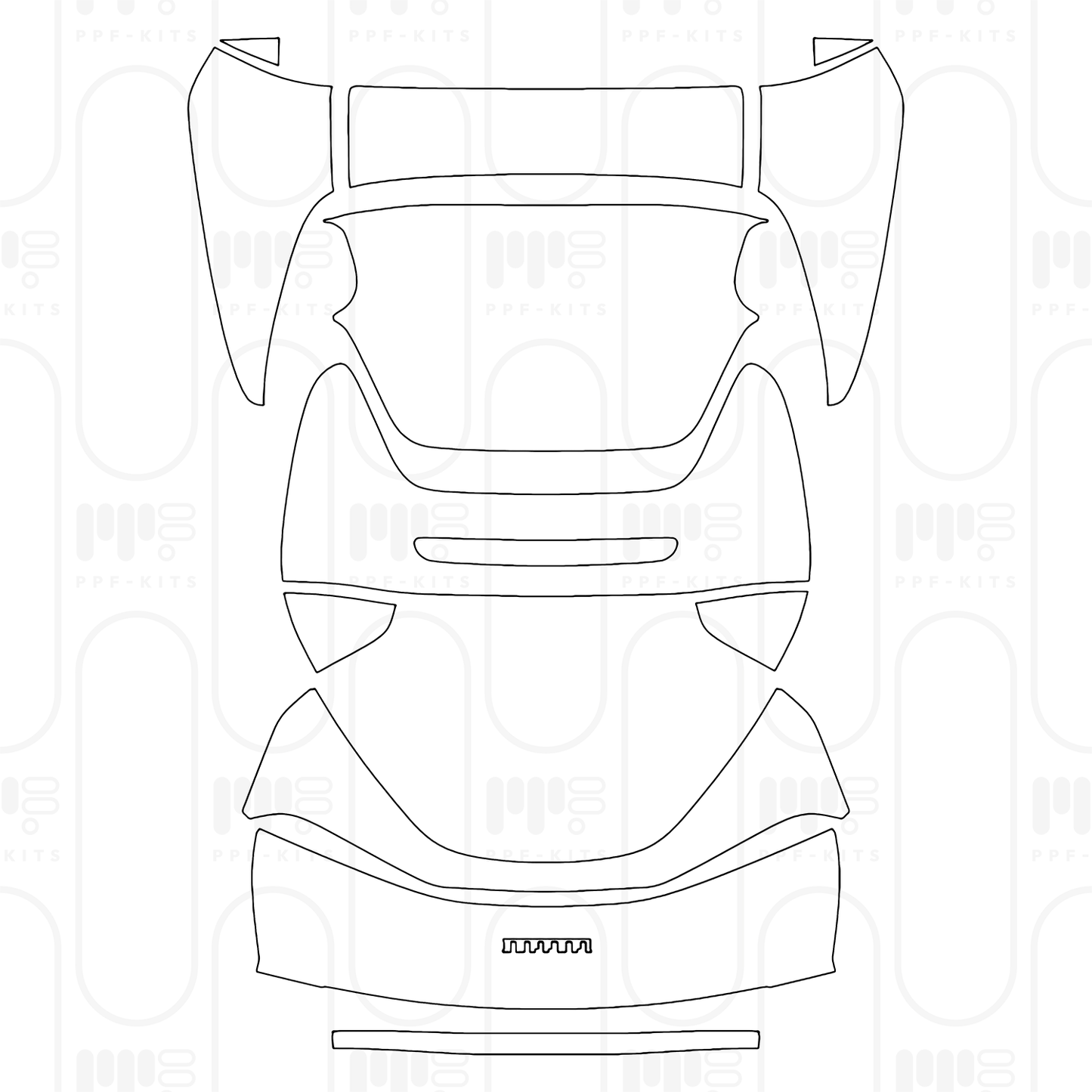 Voorgesneden PPF Ferrari 296 GTS 2025
