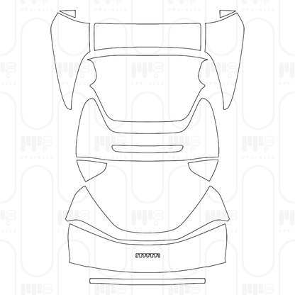 Voorgesneden PPF Ferrari 296 GTS 2025