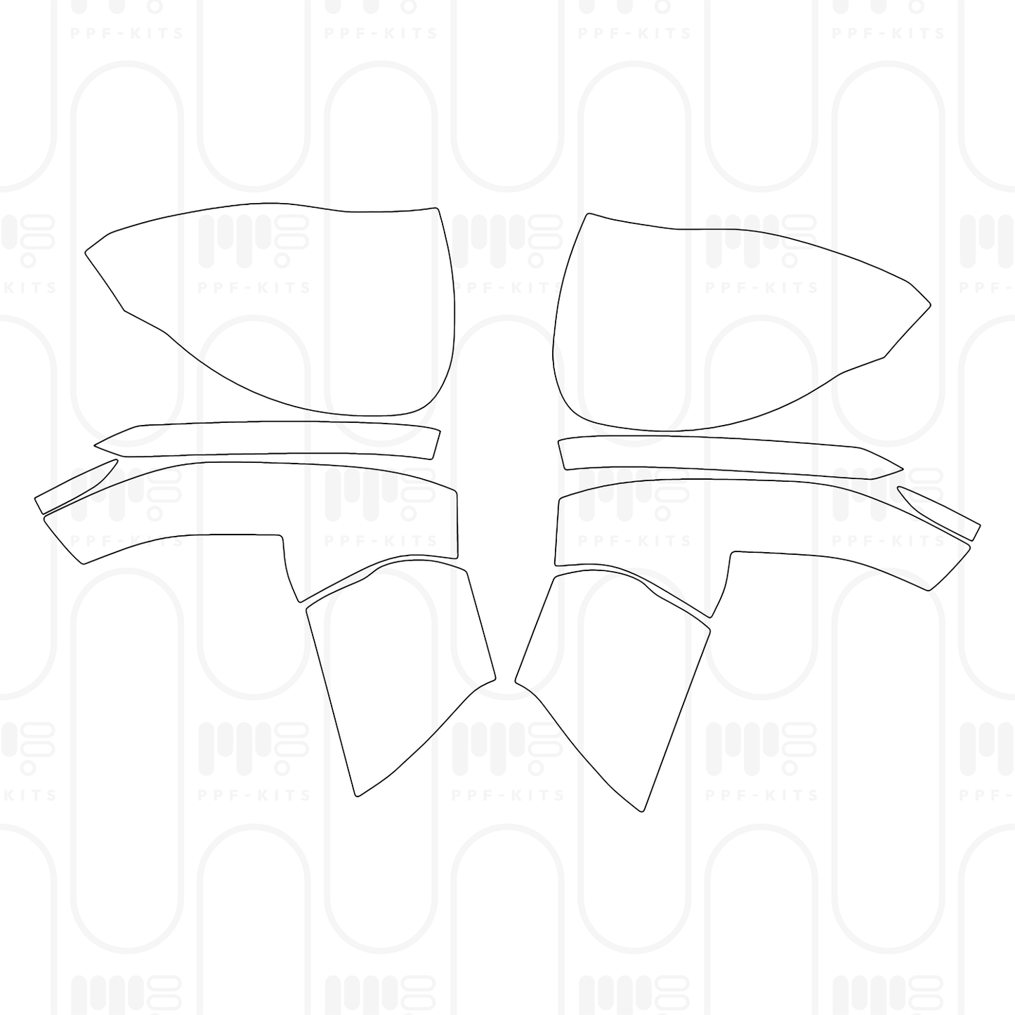 Voorgesneden PPF Ferrari 296 GTB 2025