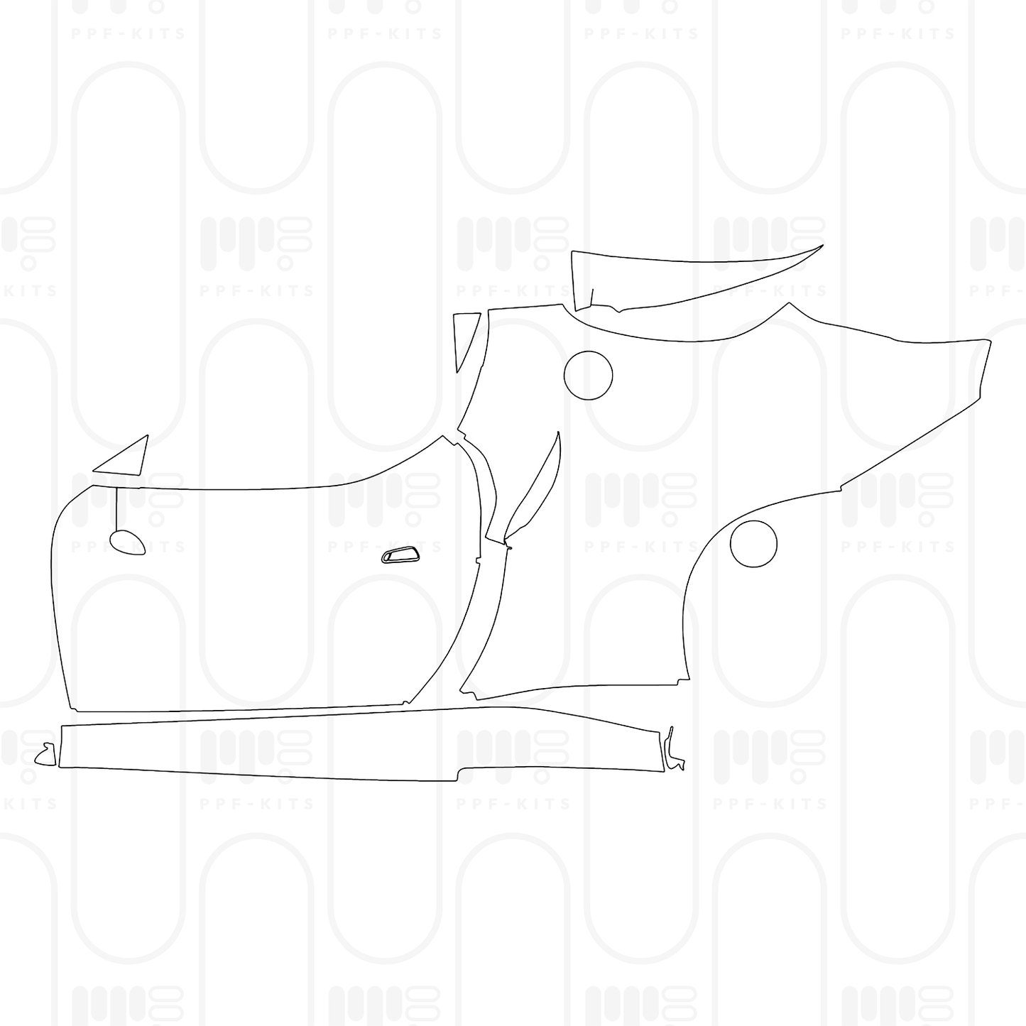 Voorgesneden PPF Ferrari 296 GTB 2025