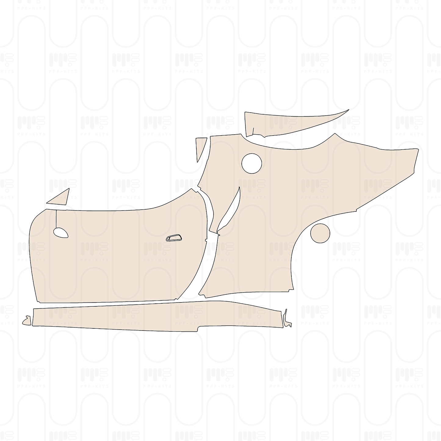 Voorgesneden PPF Ferrari 296 GTB 2025