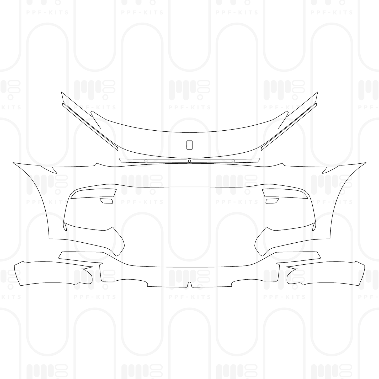 Voorgesneden PPF Ferrari Purosangue 2025