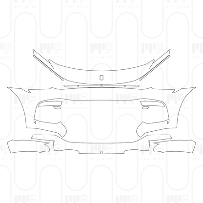 Voorgesneden PPF Ferrari Purosangue 2025