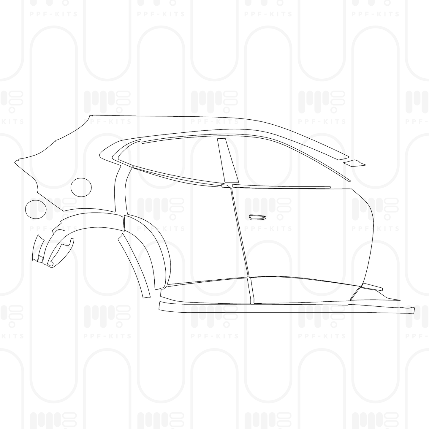 Voorgesneden PPF Ferrari Purosangue 2025