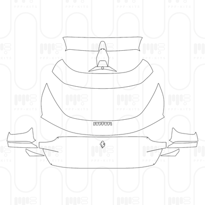 Voorgesneden PPF Ferrari Purosangue 2025