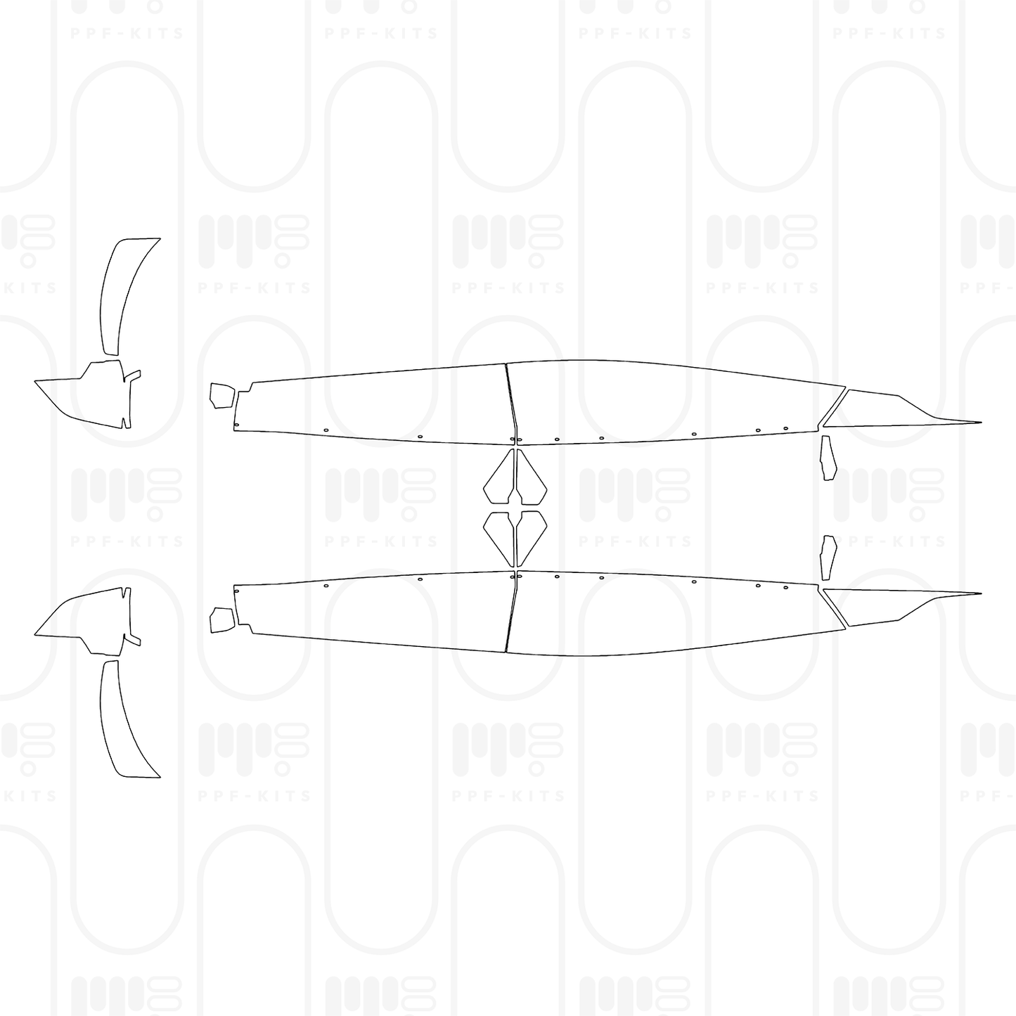 Voorgesneden PPF Ferrari Purosangue 2025