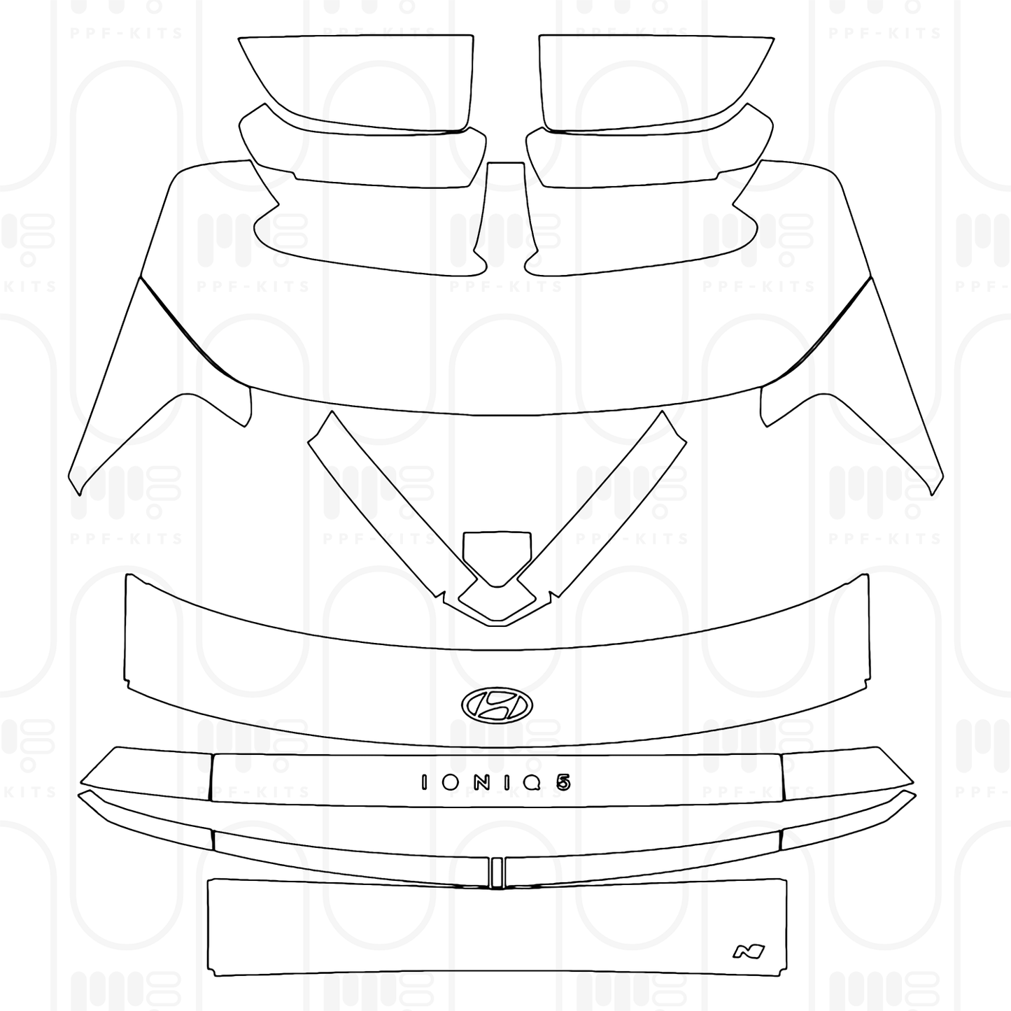 Voorgesneden PPF Hyundai IONIQ 5 N 2025