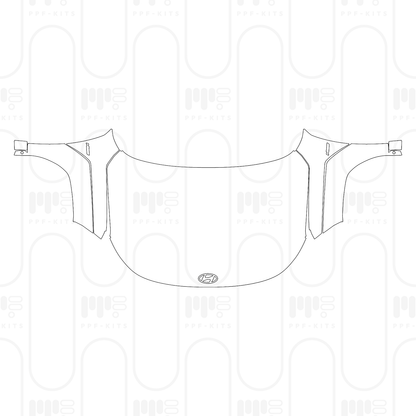 Voorgesneden PPF Hyundai Kona N-Line 2025