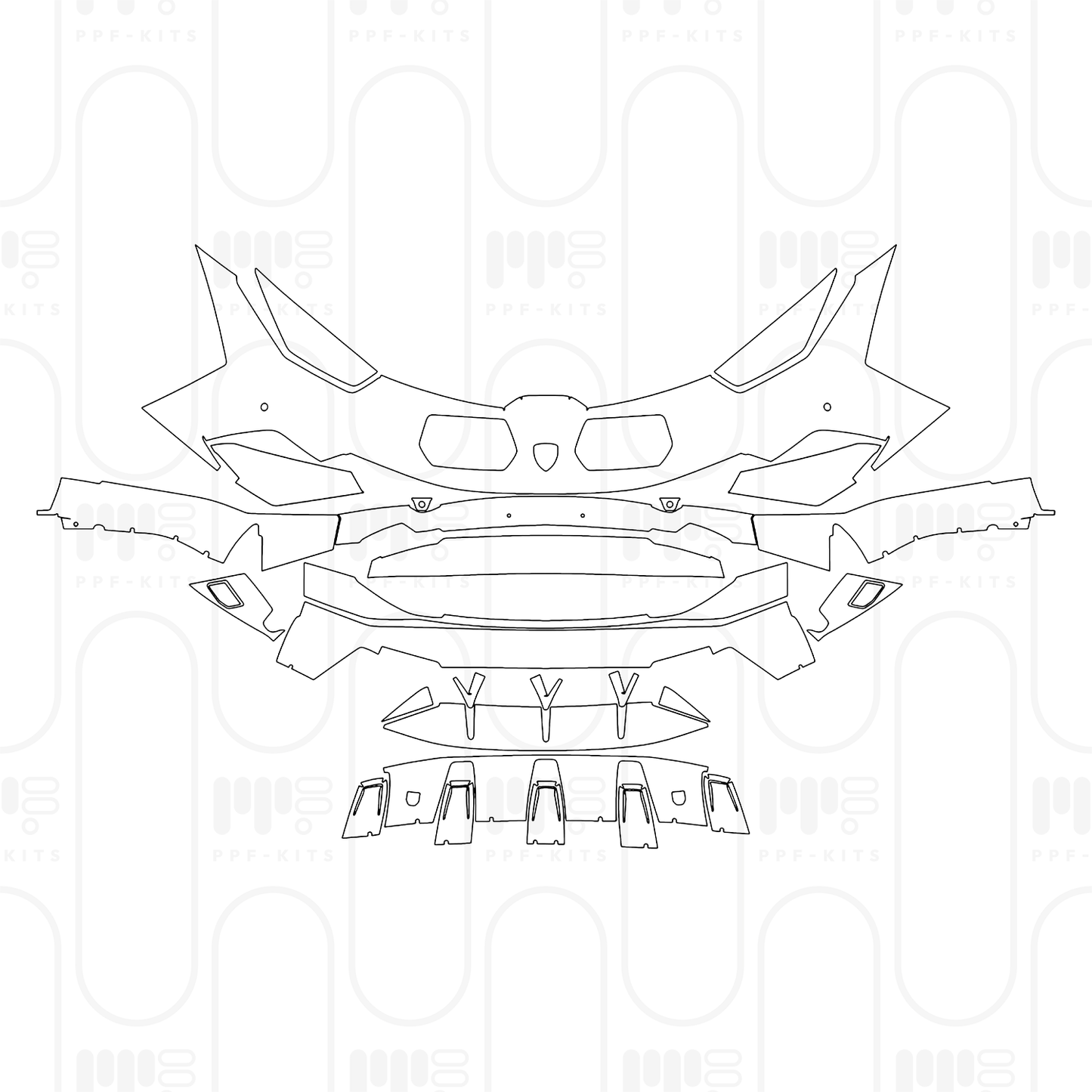 Voorgesneden PPF Lamborghini Huracan Sterrato 2025